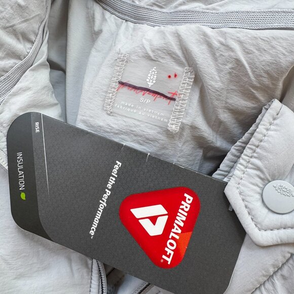 NWT Free People Pippa Packable Puffer Jacket Blue Gray FP Movement Small - Picture 7 of 9